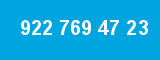 922 769 47 23 922 769 47 23